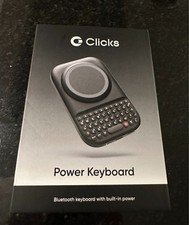 Clicks Power Keyboard CP-1000 Bluetooth Wireless Backlit Built-In Battery Black picture