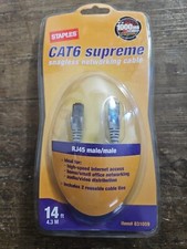 STAPLES CAT6 SUPREME NETWORKING CABLE - 14 FT picture
