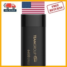 Effortless 64GB USB 3.2 Gen1 Flash Drive – Streamlined Black Design, Plug & Play picture