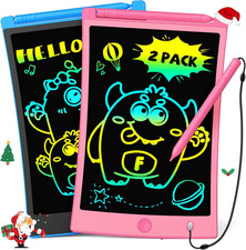 Kids Toys, 2Pcs LCD Writing Tablet with 4 Stylus, 8.5In Erasable Doodle Board Me picture