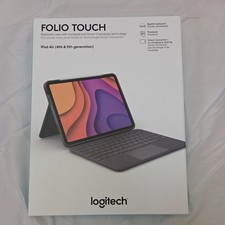 Logitech Folio Touch Keyboard Case - Gray - 11-inch iPad Air 4th & 5th Gen - New picture