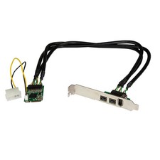 StarTech.com 3 Port 2b 1a 1394 Mini PCI Express FireWire Card Adapter - FireWire picture