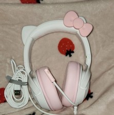 Razer Hello Kitty and Friends Pink White USB Over-Ear Headset w/ Boom Microphone picture