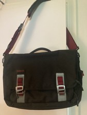 Timbuk2 Command Messenger Bag. Black And Maroon With Red Interior Size Small picture