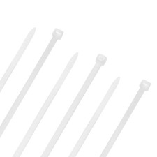 NavePoint 16 Inch Nylon White Cable Ties 120 Lbs  100 Pack picture