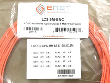 ENET MultiMode LC LC Duplex Fiber Patch Cable 5 meters LC2-5M-ENC ✅❤️️ BRAND NEW picture