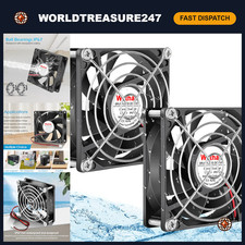 IP67 Waterproof 12V Cooling Fan 80mm x 25mm for RV Fridge Exhaust & Ventilation picture