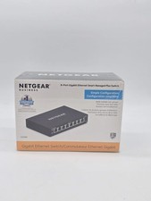 NETGEAR 8-Port Gigabit Ethernet Plus Switch (GS308E) 8 Port Gigabit New picture