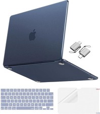 Matte Finish Case for MacBook Neo 13 inch 2026 Release Model A3404, Indigo Clear picture
