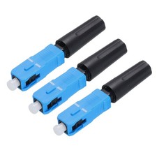 3PCS SC UPC Fiber Optic Quick Connector, SM Straight Fast Connectors Adapter picture