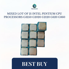 MIXED LOT OF 21 Intel Pentium CPU Processors G3250 G2020 G2120 G620 G860 picture