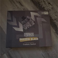 EPOMAKER Shadow Black Mechanical Keyboard Switches, Black, 30pcs picture