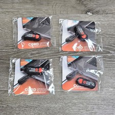 HandStands Cord Stop Cable Protectors Lot of 4 Black #99036 Fray Prevention New picture