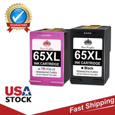 2Pk 65XL Ink Cartridge For HP 65 XL DeskJet 3720 3772 All-in-One ENVY 5000 5055 picture