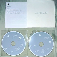 Apple iMac Mac OS X Operating System Install DVD Set MA710 2Z691-6445-A picture