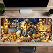 1pc Vintage Design Mouse Pad Featuring Egyptian Artifacts, Ancient Pharaohs, D picture