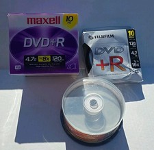 NEW TDK,Maxell,Fujifilm 35 Discs Total DVD+R/DVD-R 4.7GB 1-16x SEALED picture