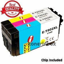 T802XL 802 XL CMY Ink Cartridge For Eps  WorkForce EC-4020 EC-4030 WF-4720 4730 picture