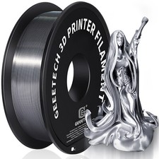 GEEETECH Silky PLA 3D Printer Filament 1.75mm 1KG Silk Silver Metallic Filament picture