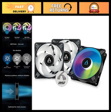 120mm PWM Case Fans (3 Pack) - A-RGB, High Static Pressure, 2000 RPM, 5V 3 Pin L picture
