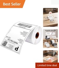 Eco-Friendly 4x6 Shipping Labels - 220 Count, Strong Adhesive & Smudge-Resistant picture