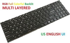 New MSI GP62M GP62VR GP72M GP72MVR 7RFX GP72VR 7RFX Gaming Keyboard US Backlit picture