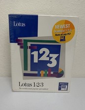 Lotus 123 for DOS Release 2.3 - 3.5 Media NOS NEW Sealed USA Retail picture
