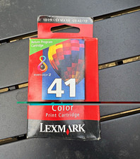 Lexmark 41 Tri-Color Genuine Inkjet Return Program Ink Cartridge 18Y0141 picture
