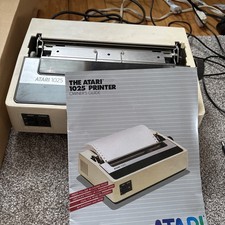 Vintage Atari 1025 Dot Matrix Computer Printer NOT TURNING ON w MANUAL  picture