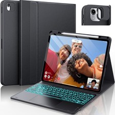 CHESONA Ultra Light iPad Air 13 Case Keyboard (M3/M2 24-25 iPad Pro 12.9) Black picture