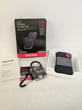 OPEN BOX SanDisk Extreme Portable SSD 2TB USB-C to USB-C SSD SDSSDE61-2T00-ACOM picture