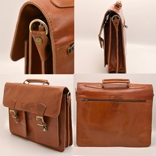 Genuine Leather Handmade Briefcase Messenger  Laptop Satchel Bag Office Work Bag picture