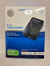 Linksys CM3008 DOCSIS 3.0 Up To 343 Mbps 8 x 4 Cable Modem New Factory Sealed picture