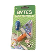 Tzumi Bytes Silicone Universally Fitting Cable Protector 2 Pack Crocodile Whale picture
