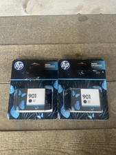 2X NEW HP 901 Black Original Ink Cartridge Genuine November 2022 Discontinued picture