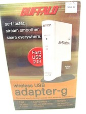 NEW/SEALED Buffalo Wireless USB Adapter 54 Mbps WLI2-USB2-G54 Airstation AOSS picture