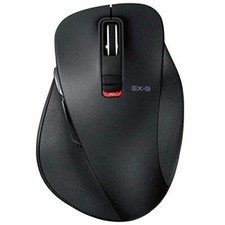 Elecom Wireless Mouse Bluetooth 5 Button BlueLED L Size Handful Extreme Black M picture