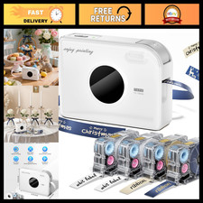 Bluetooth Label Maker, Mini Ribbon Printer A30, Portable Tape Machine for DIY Cr picture