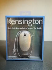 Kensington Ci75m Wireless Notebook Mouse Silver And Gray - New In Box picture