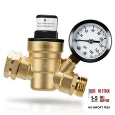 RV Water Pressure Regulator, Brass Lead-Free Adjustable Pressure Regulator picture