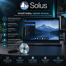 Solus OS | Elegant Linux Desktop Experience  | USB & CD | LATEST picture