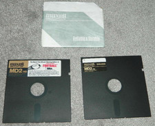 Maxell 1988 John Madden Football: EA Two-Minute Warning PC DOS 5.25 Floppy Disk picture