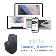 Ergonomic Wireless Mouse 4000 DPI Multi-Device Bluetooth Compatible with PC picture