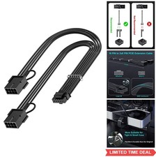 PCIE 5.0 16Pin 12VHPWR GPU Power Extension Cable 2x8Pin Male to Female 16AWG 13 picture