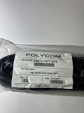 One Polycom 2457-17977-001 CAT5E Shielded Cable, RJ45, 15ft - NEW picture