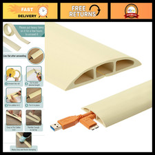 30ft Heavy Duty Floor Cord Cover - Cable Protector, PVC Wire Hider for Home/Offi picture