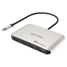 USB-C Quad Monitor Docking Station 130W PD3.1 4x HDMI Port for Windows/macOS picture