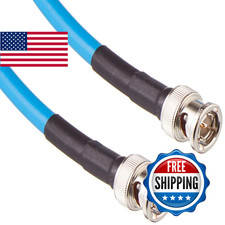 Av-Cables 100Ft 3G/6G Hd Sdi Bnc Cable- Belden 1694A Rg6 - Blue picture