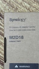 Synology M2D18 PCIe x8 Dual M.2 Adapter Card for 2242/2260/2280 SSDs picture