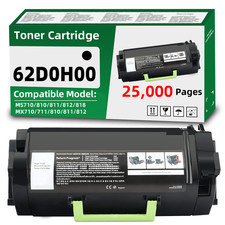 62D0H00 Toner Cartridge Compatible for Lexmark MX710 MX711 MX718  MX810 MX812 picture